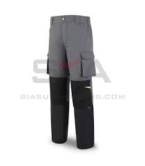 PANTALON SERIE PRO 588PTGNE GRISNEGRO