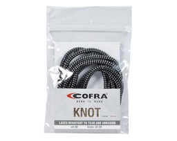 CORDON KNOT NEGRO/GRIS 130 CM.