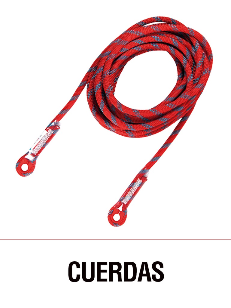 CUERDA SEMIESTATICA 11MM 10 MTRS