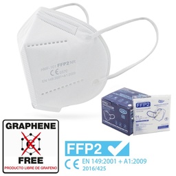 MASCARILLA FFP2 BLANCA  CV-41-BL-HMF-101