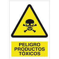 SEÑAL A66A4P 210x297mm PVC PELIGRO PROD.TOXICOS