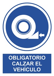 SEÑAL O74A3P 420x297mm PVC OBLI CALZAR VEHICULO