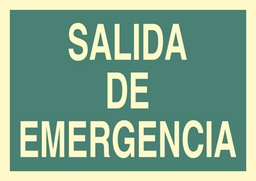 SEÑAL PVC EV17A4L 210X297mm SALIDA EMERGENCIA