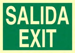 SEÑAL PVC EV16A4L 210X297mm SALIDA EXIT