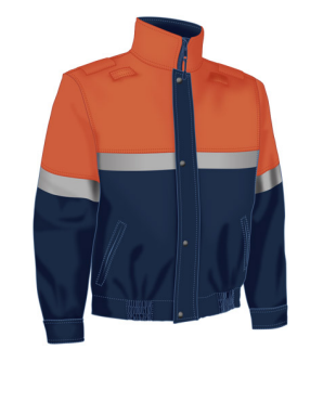 CAZADORA SOFTSHELL PREMIUM JAVALAMBRE MARINO/NARANJA