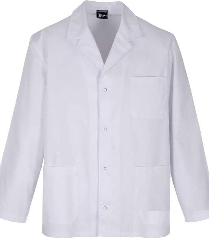 CHAQUETA 9684-110-01 MLARGA SOLAPA BLANCA