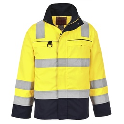 CHAQUETA AV FR61 MULTINORM AMARILLO/MARINO