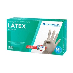 GUANTE(100) LATEX C/P BLANCO CU-GDLTX-BL-BACP