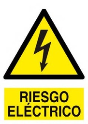 SEÑAL ADHESIVA ISO A01A4A RIESGO ELECTRICO