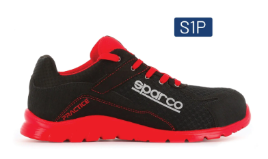 ZAPATO PRACTICE JACQUES S1P ESD NRRS NEGRO-ROJO