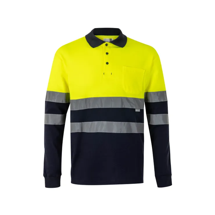 POLO ALGODON ML AV 305515 BICOLOR