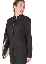 CHAQUETA MUJER 9632 MAO NEGRA BOTON DORADO