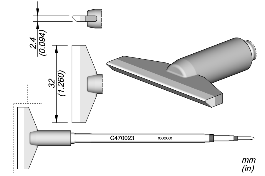 [500003513] CARTUCHO PALA 32 JBC C470023