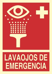 [500023402] SEÑAL SO52A4L 210x297mm PVC LAVAOJOS DE EMERGENCIA