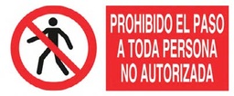 [500034598] SEÑAL ISO P41R507P 507X210MM PROHIBIDO EL PASO