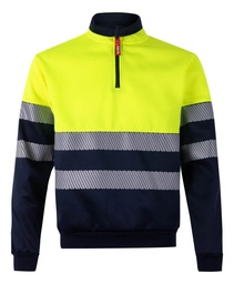 SUDADERA BICOLOR CREMALLERA RS 305703