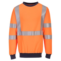 SUDADERA AV FR703 IGNIFUGA RIS NARANJA