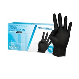 GUANTE (100) NITRILO S/P SOFTSKIN NEGRO